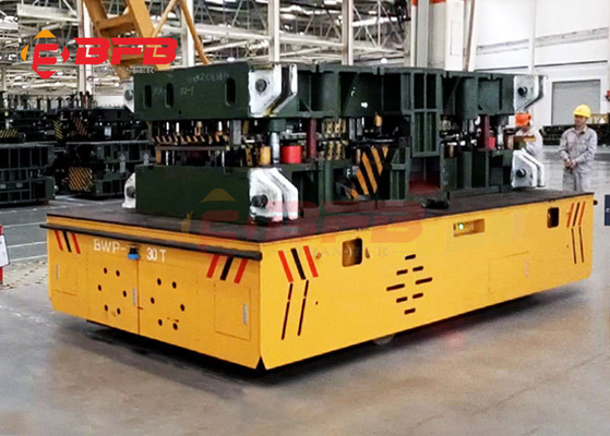 Electric Bay Handling Trackless Mold Transfer Cart Heavy Duty For Foundry
