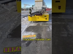 Fabryczny elektryczny wózek transportowy bez gąsienic, producent sterowanych wózków transportowych o 10 tonach