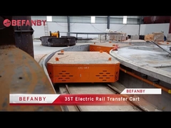 35T fabryczny ciężki wózek elektryczny do przenoszenia ładunków, silnikowy wózek do przenoszenia materiałów