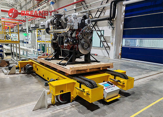 Heavy Load 15T Chain Conveyor Battery RGV Robot Transfer Cart