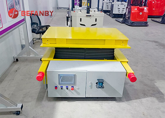 3 Ton Capacity Battery RGV Transfer Cart With Lift Control for Heavy Industry