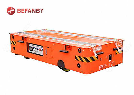 12 Ton Battery Powered Trackless Transfer Cart with Wireless Remote Control for Industrial Material Handling