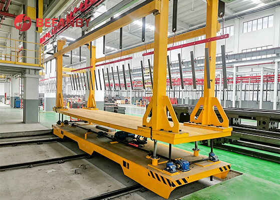 Professional Rail Transport Carts With Roller Convey