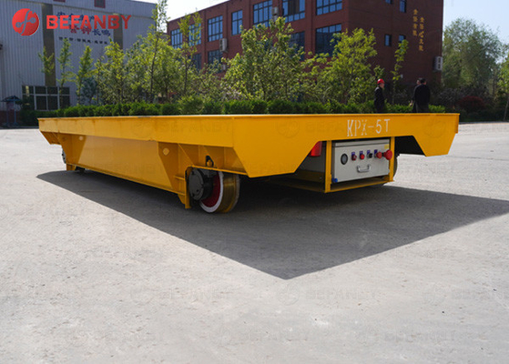 Warehouse Flatbed Electric Trolley For Mold Transfer