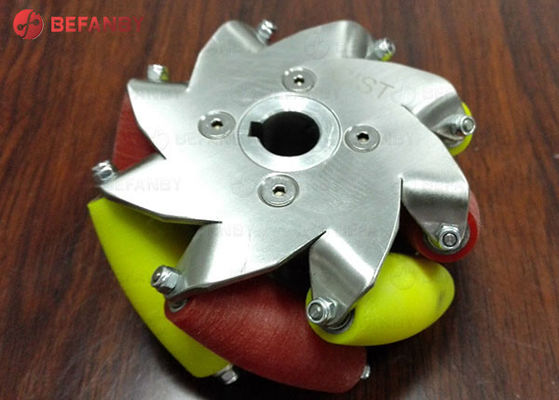 6 Inch 600kg Load PU Mecanum Wheels for AGV and Omnidirectional Applications