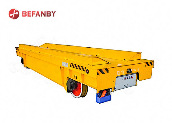 Heavy Duty 100t Coil Rail Transfer Cart For Material Handling