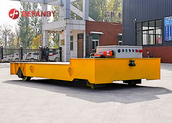 Steerable Battery Operated PU Wheels Trackless Transfer Cart with Customized Size for Factory Use
