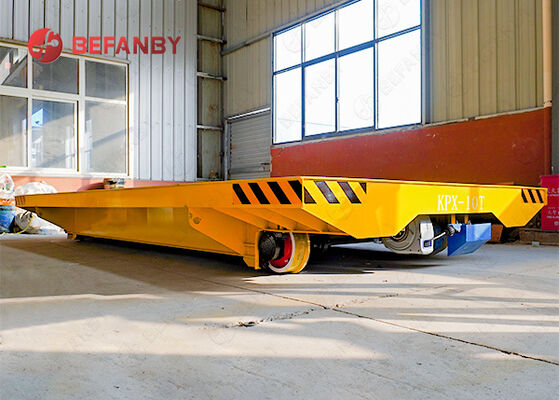 Battery Operated Rail Transfer Trolley with Customized Load Capacity and Steel Construction