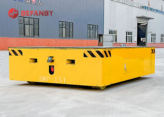 Pojemność ładunkowa 15T, wózek bez ścieżek z kółkami PU i zdalnym sterowaniem do użytku przemysłowego