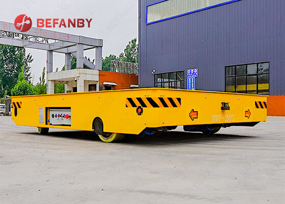 20 Ton Capacity Trackless Transfer Cart With PU Wheels