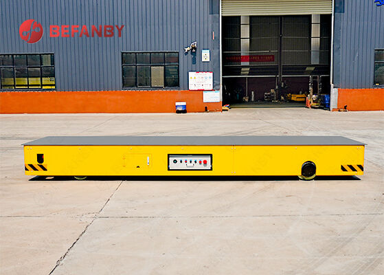 6 Ton Steerable Trackless Transfer Cart For Material Handling