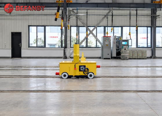 Magazyn rolek stalowych 20 m / min 1T na wózku transportowym szynowym